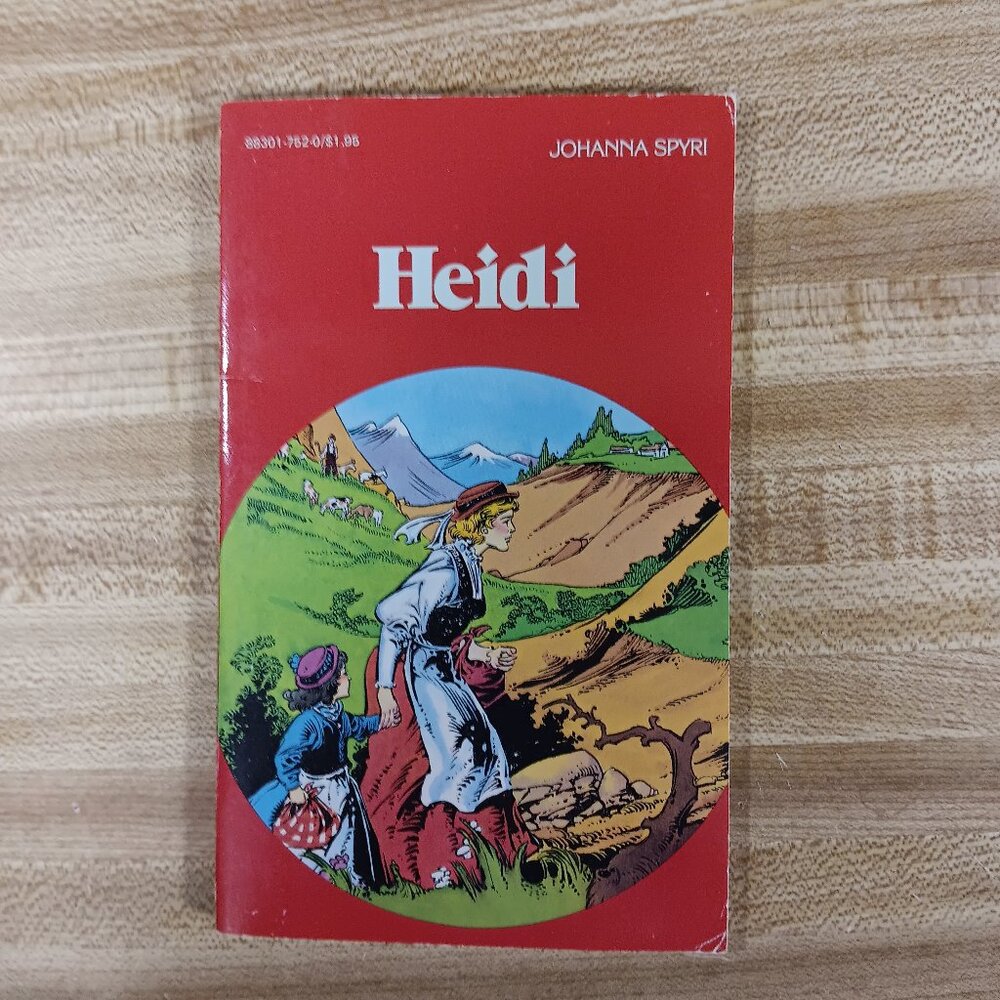 Heidi Johanna Spyri  1984 B&W Pocket Classics Comic Paperback VTG Swiss Fiction